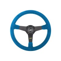 Luisi Mirage Sportlenkrad, 35cm, Wildleder Blau, Speichen...